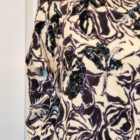 Spanner Vintage Sweater with silver / black sequin - Picture 8 of 9